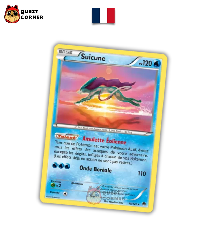 Coffret Pokémon Collection avec Pin's - Suicune - x2 S&L Base & 1 XY12 Evolutions - Français