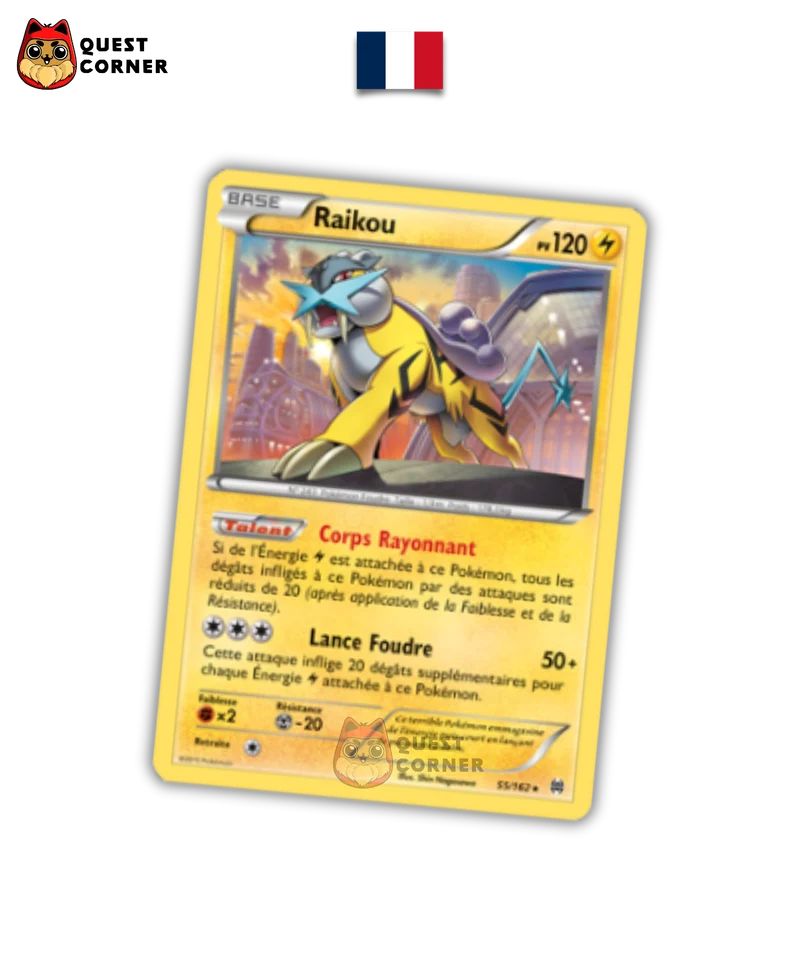 Coffret Pokémon Collection avec Pin's - Raikou - x2 S&L Base & 1 XY12 Evolutions - Français