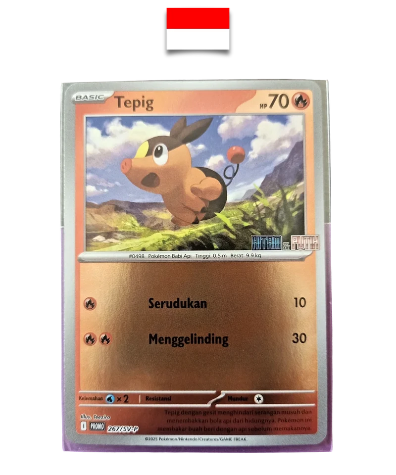 Carte Pokémon – Gruikui 267/SV-P Stamp Hitam x Putih – Indonésien
