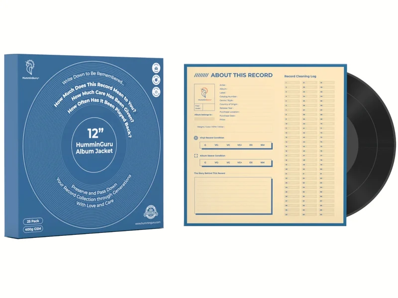 HUMMINGURU Pochettes de remplacement x 25 (POUR DISQUES 12")