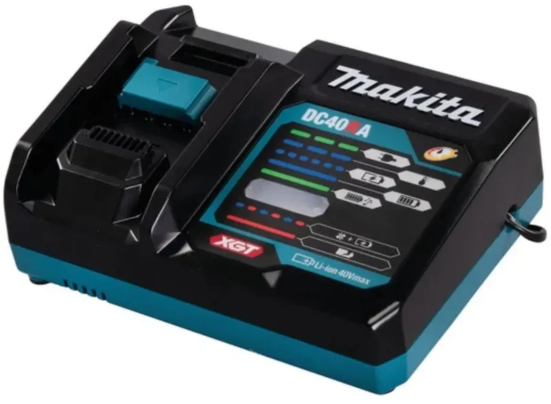 Pack 2 batteries + 1 chargeur MAKITA 40V Li-Ion 4Ah XGT DC40RA / 2XBL4040 + coffret MAKPAC 191J97-1 - Déstockage