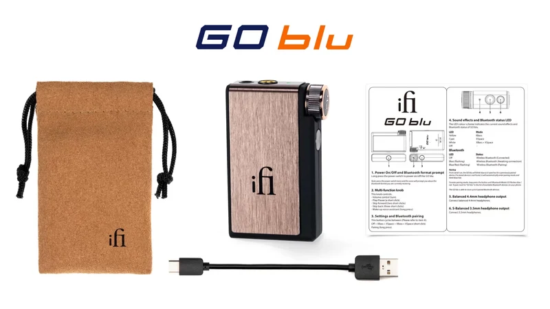 iFi Audio Goblu - DAC Portatif Bluetooth miniature ultra léger 26 grammes autonomie 10h