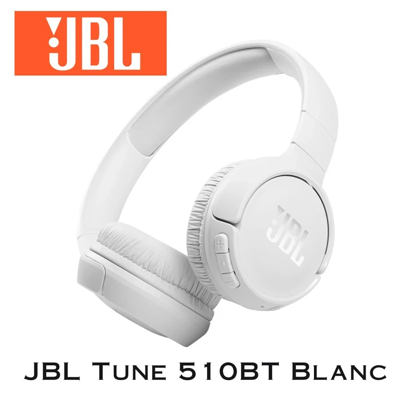JBL Tune 510BT - Casque supra-auriculaire Bluetooth avec JBL Pure Bass