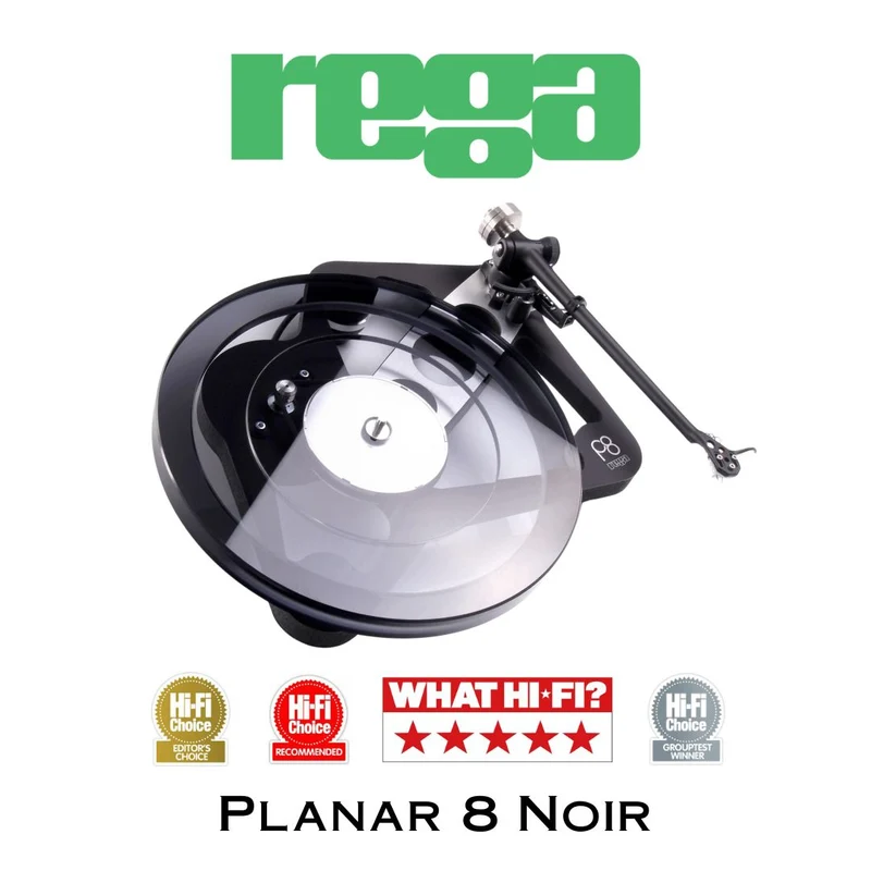 REGA Planar 8 - Table tournante Haute-Fidélité avec cartouche Ania Pro et alimentation NEO MK2