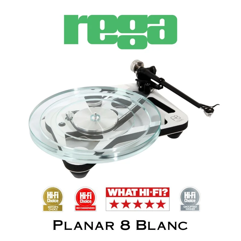 REGA Planar 8 - Table tournante Haute-Fidélité avec cartouche Ania Pro et alimentation NEO MK2