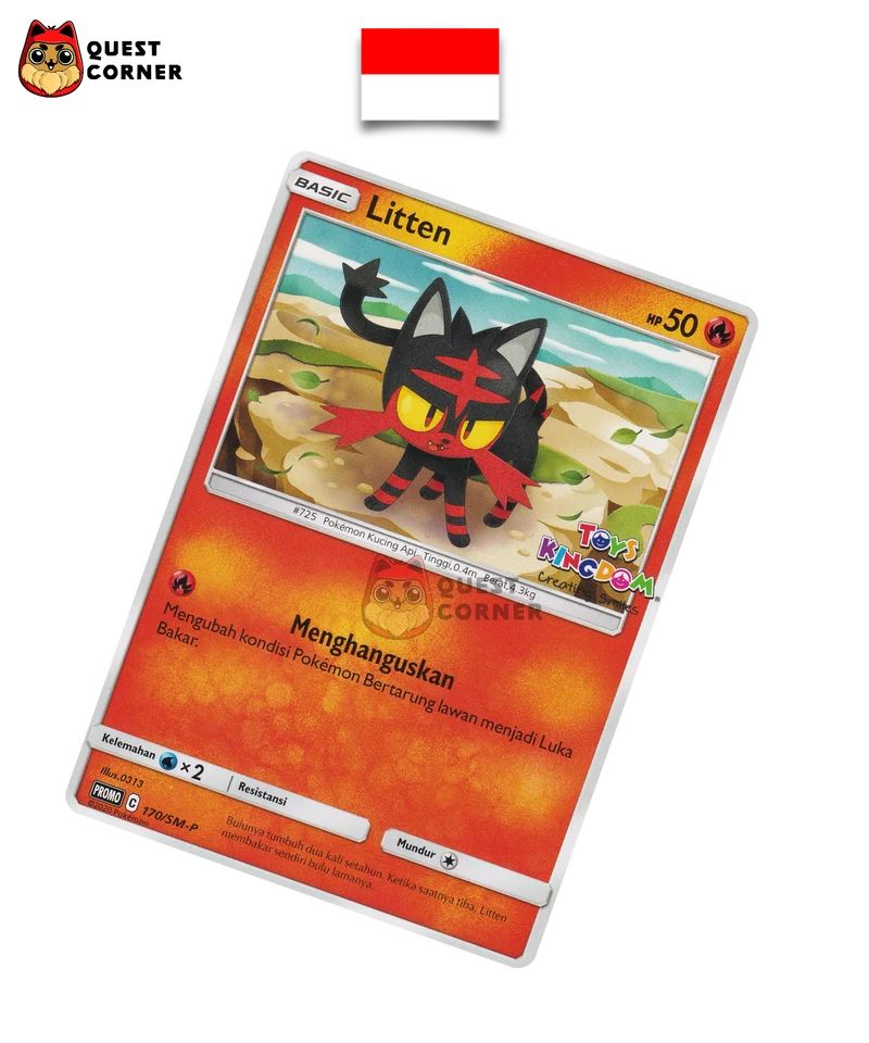Carte Pokémon Flamiaou 170/SM-P Toys Kingdom Promo – Indonésien – NM