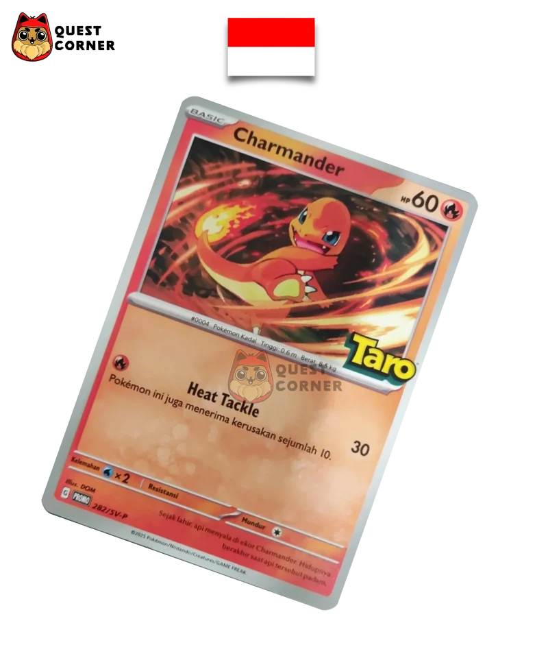 Carte Pokémon – Salamèche 282/SV-P – Promo Taro – Indonésien