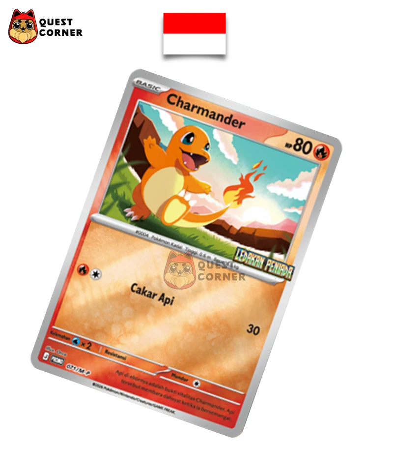 Carte Pokémon - Salamèche 071/M-P - Ledakan Peniada - Indonésien