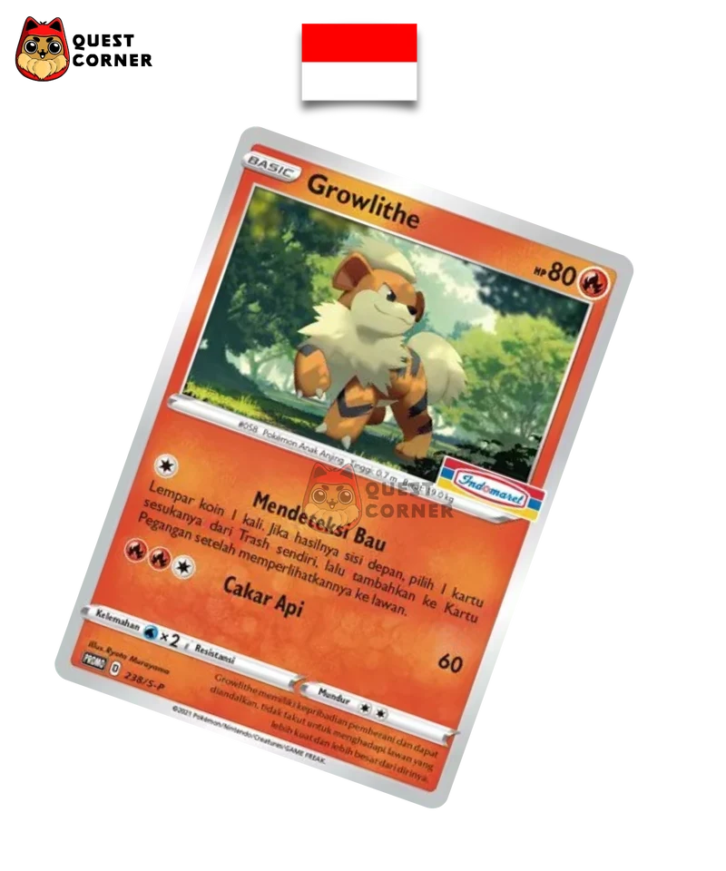 Carte Pokémon – Caninos 238/S-P – Promo Indomaret – Indonésien