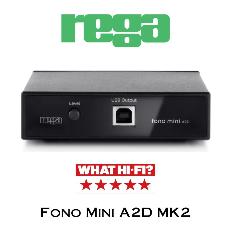 REGA Fono Mini A2D MK2 - Préamplificateur Phono pour cartouches à bobine mobile (Moving Magnet)