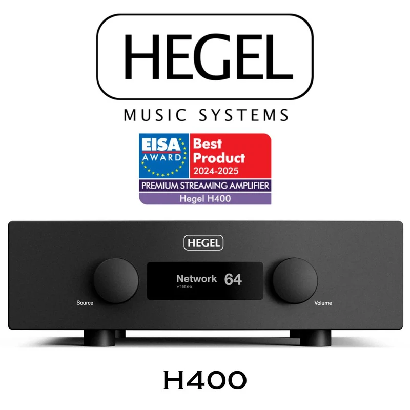 Hegel H400 - Amplificateur stéréo intégré «Streamliner» 250W/C et Lecteur réseau