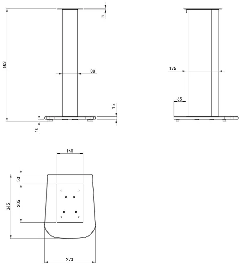 Focal Supports EVO X No.1 - 23.8'' pour enceintes d'étagère (paire)