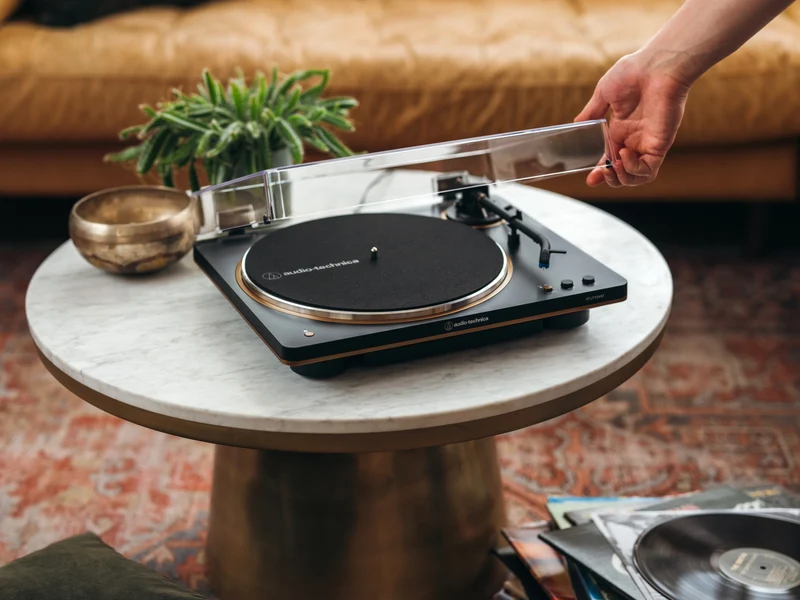 audio-technica AT-LP70XBT - Table tournante automatique Bluetooth à entraînement par courroie