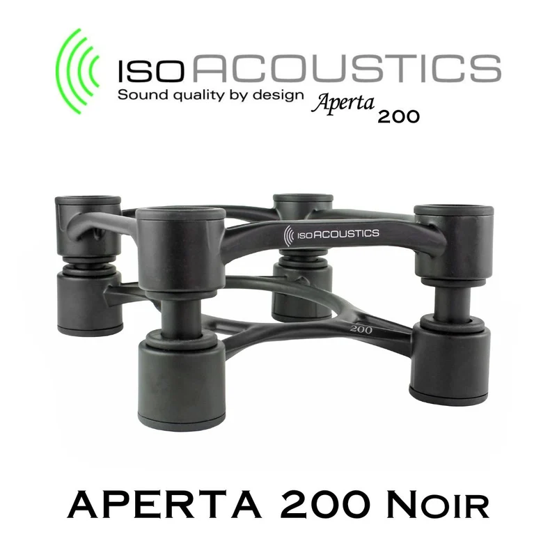 IsoAcoustics Aperta200 - Supports isolateurs inclinables pour enceintes acoustiques 75lb (paire)
