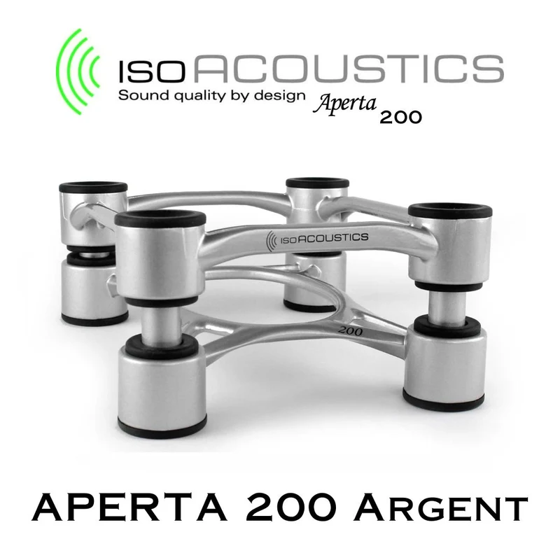 IsoAcoustics Aperta200 - Supports isolateurs inclinables pour enceintes acoustiques 75lb (paire)