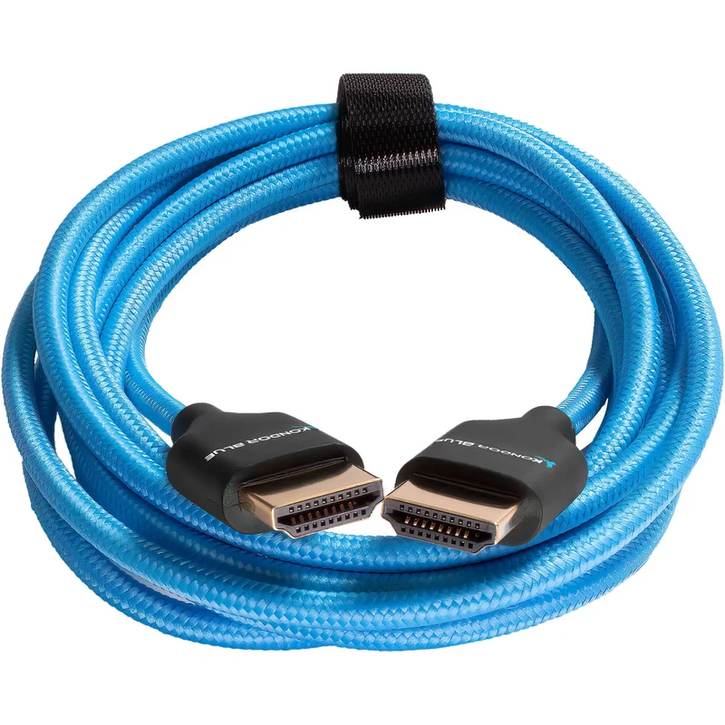 Kondor Blue 7FT 4K HDMI 2.0 BRAIDED BLUE CABLE (Kondor Blue)(7 Feet)