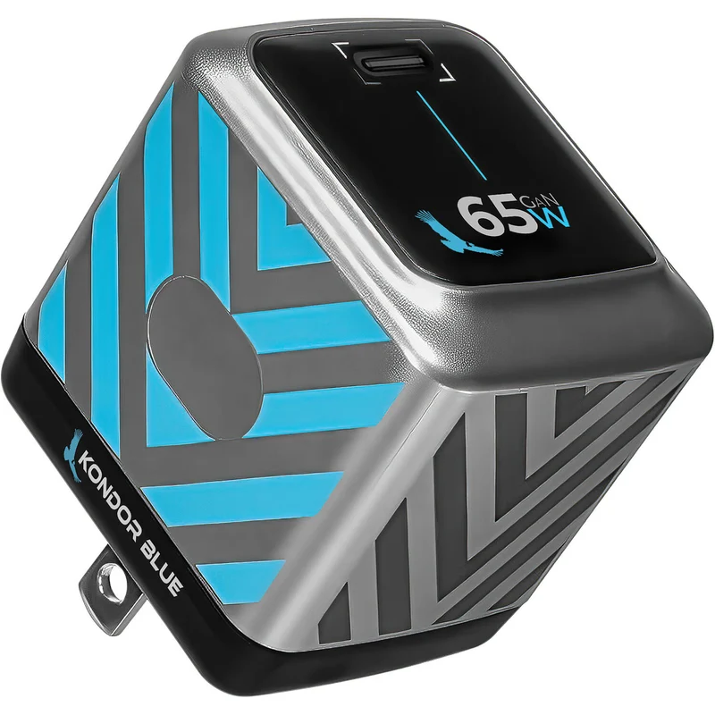 Kondor Blue 65W USB-C PD Wall Charger Brick