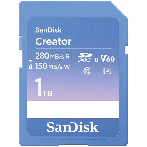 SanDisk 1TB Creator Series UHS-II SDXC Memory Card