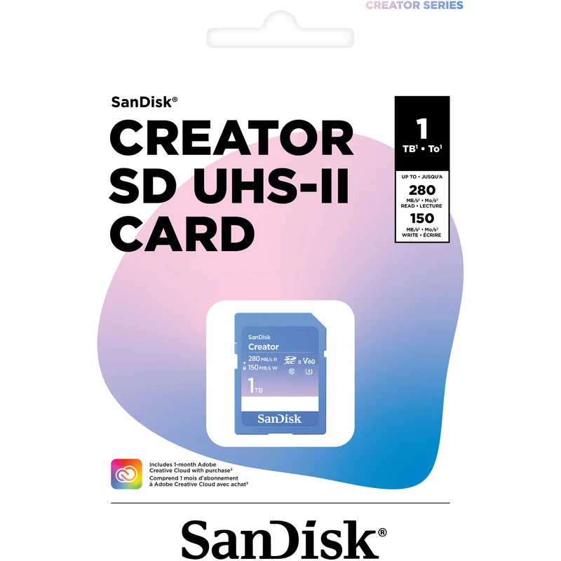 SanDisk 1TB Creator Series UHS-II SDXC Memory Card