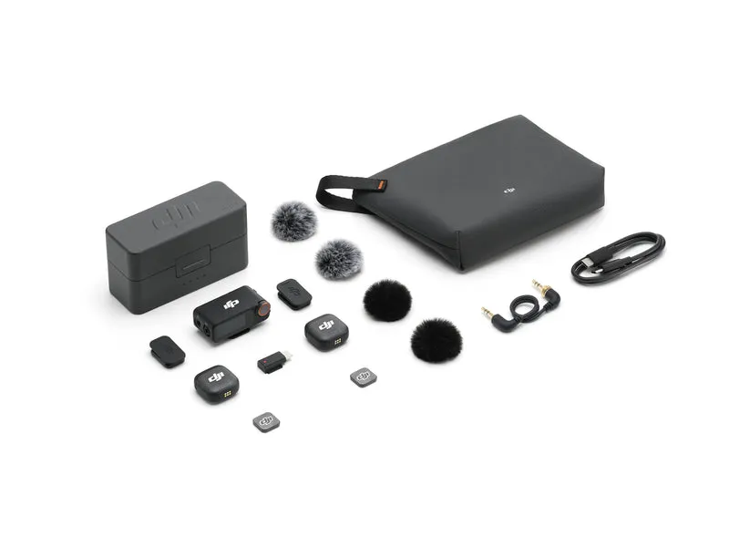 DJI Mic 3 2-Person Compact Wireless Microphone System/Recorder for Camera & Smartphone
