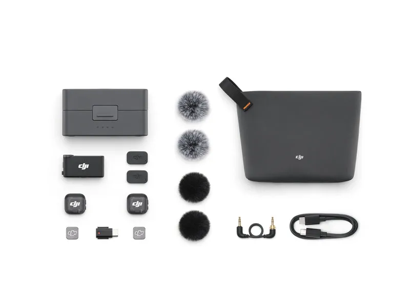 DJI Mic 3 2-Person Compact Wireless Microphone System/Recorder for Camera & Smartphone