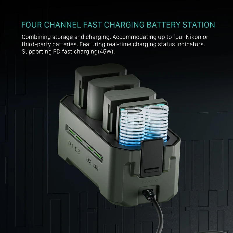 Tilta Portable Charging Station for EN-EL15C Batteries
