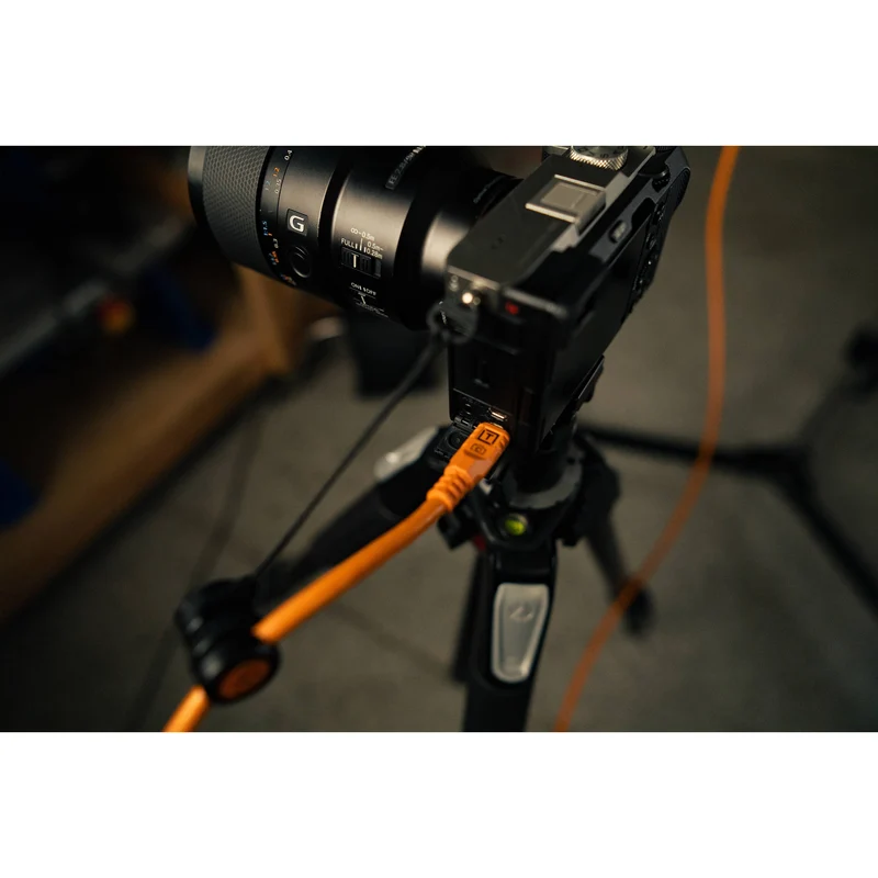 Tether Tools TetherPro Optima USB-C Cable (6', High-Visibility Orange)