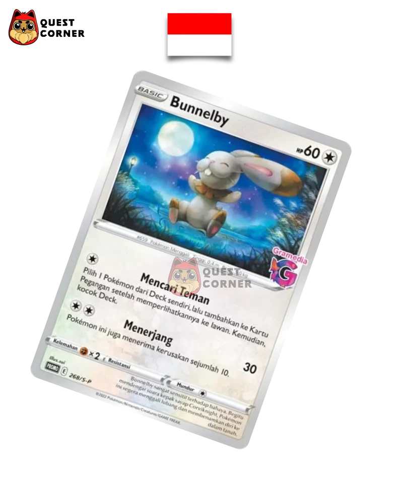 Carte Pokémon – Sapereau 268/S-P – Promo Gramedia – Indonésien