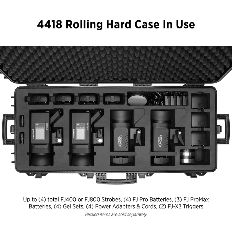 Westcott 44x18 Rolling Hard Case for FJ400 & FJ800 (4-Strobe)