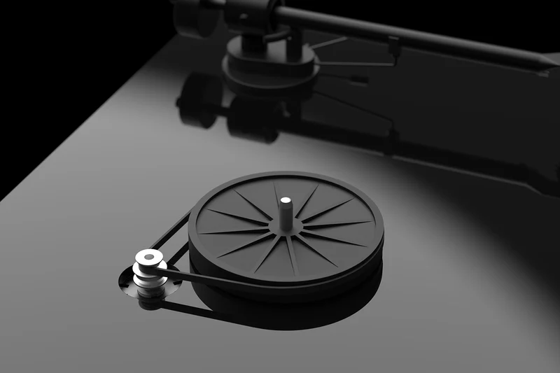 Pro-Ject T1 - Table tournante haute fidélité avec cartouche Ortofon OM 5E (Blanche)