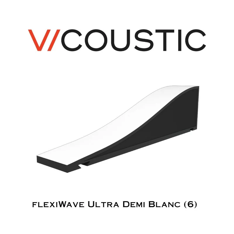 Vicoustic FlexiWave Ultra Demi - Panneaux acoustiques hybride absorbeurs et diffuseurs (6 Unités)
