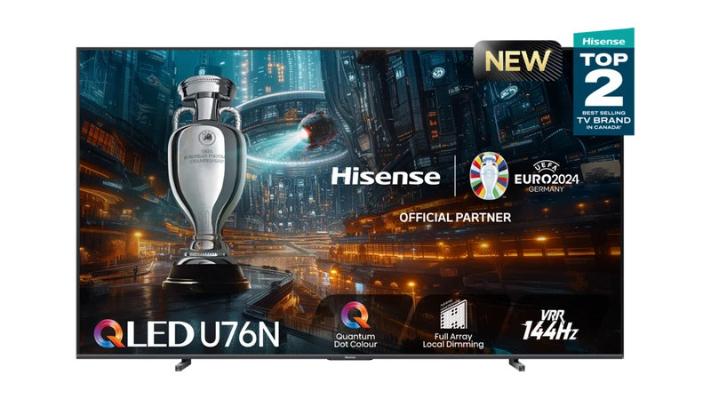Hisense 100U76N - Téléviseur Google 100'', 144Hz, Matrice complète