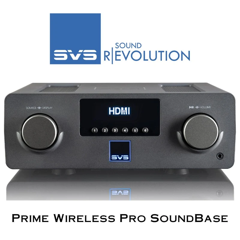 SVS Prime Wireless Pro Soundbase - Amplificateur 150Watts x 2 (300Watts) multipièce sans fil avec Bluetooth® intégrés
