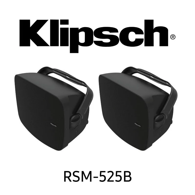 Klipsch RSM525W - Enceintes d'extérieur, woofer 5.25'', Horn 1'', résistantes aux intempéries et à la pluie