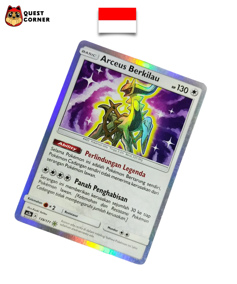 Carte Pokémon - Arceus Brillant 139/171 - AS2a - Indonésien