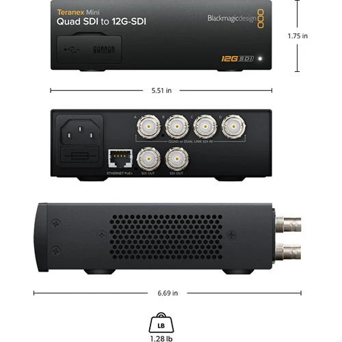 Blackmagic Design Teranex Mini Quad SDI to 12G-SDI Converter