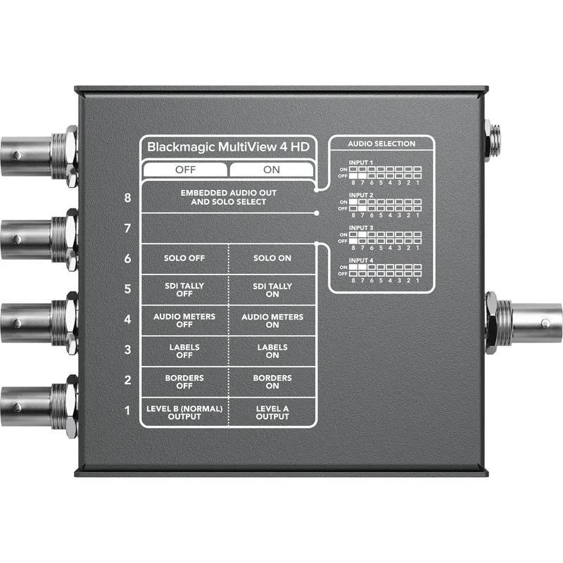 Blackmagic Design MultiView 4 HD with 4 SDI Sources