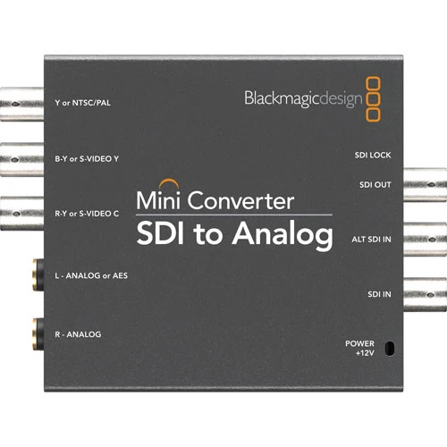 Blackmagic Design Mini Converter - SDI to Analog with 12V Power Supply