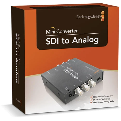 Blackmagic Design Mini Converter - SDI to Analog with 12V Power Supply