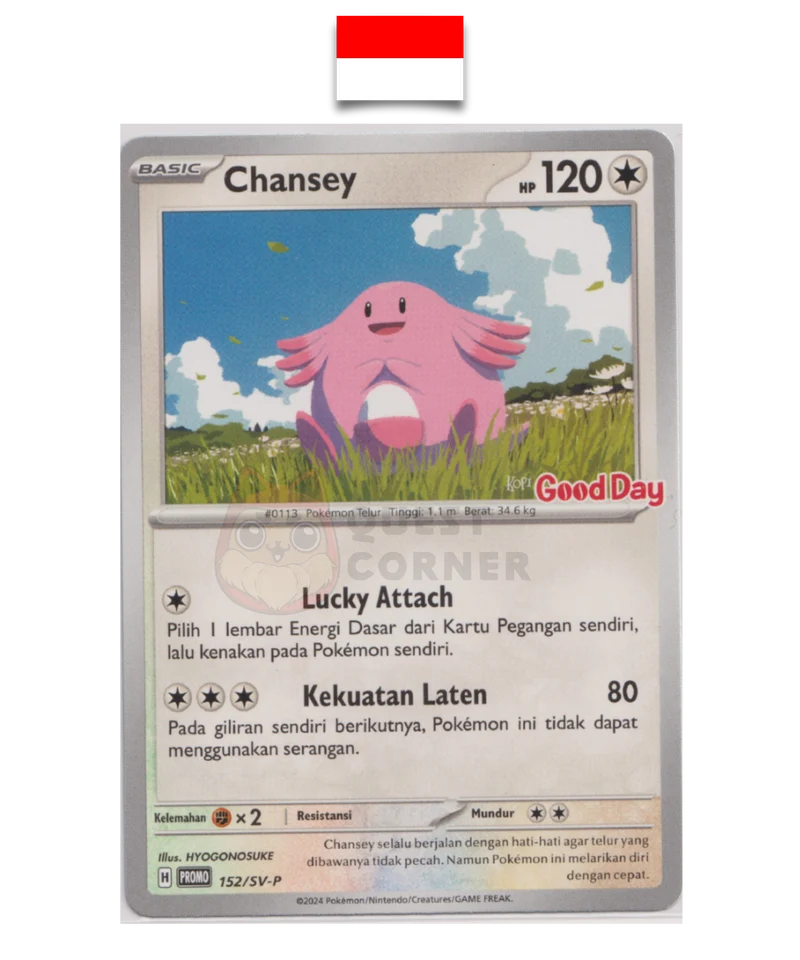 Carte Pokémon – Leveinard 152/SV-P Promo Good Day – Indonésien