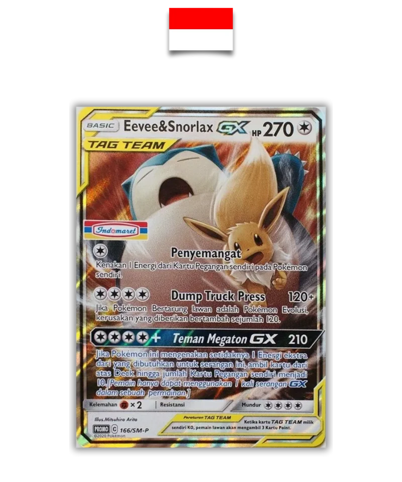 Évoli & Ronflex GX 166/SM-P – Promo Stamp Indomaret – Indonésien – NM