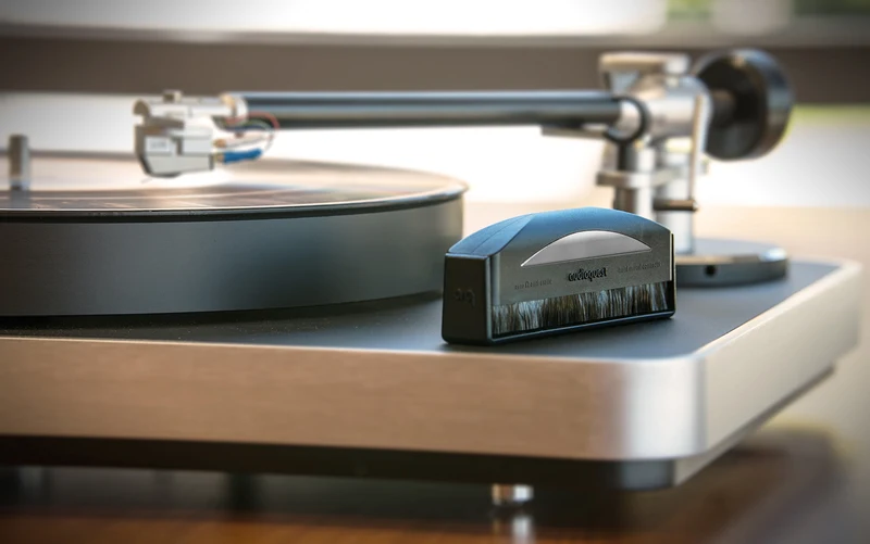Audioquest - Brosse pour vinyle antistatique argentée