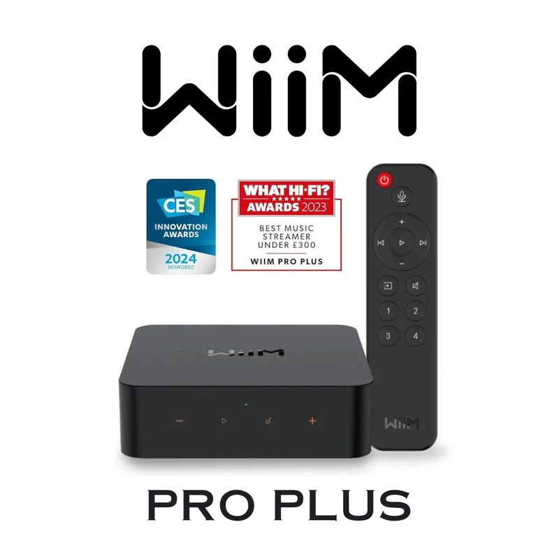 WiiMPROPLUS | Lecteur réseau, préampli numérique, Wi-Fi, Bluetooth (Noir)