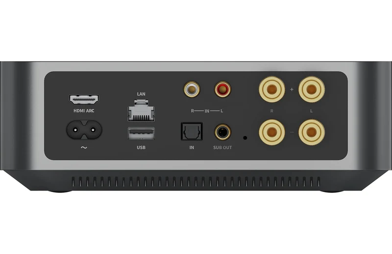 WiiMAMP | Amplificateur stéréo intégré 60W/C de petite taille (Space Grey)