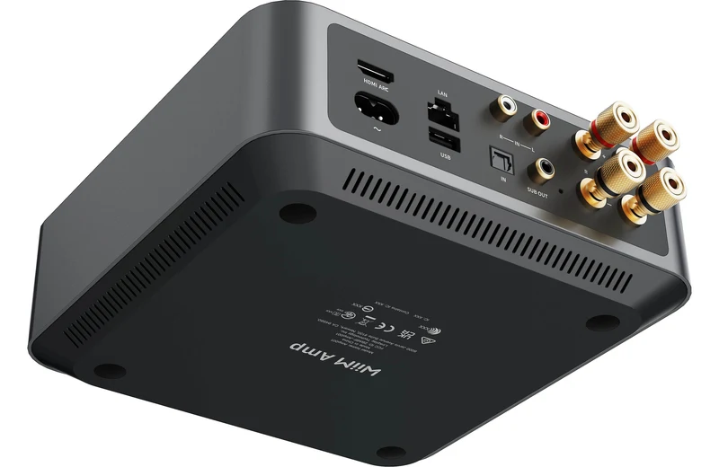 WiiMAMP | Amplificateur stéréo intégré 60W/C de petite taille (Space Grey)