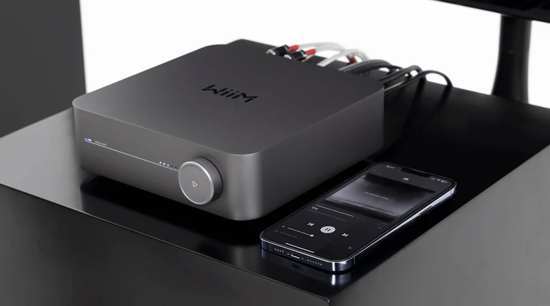 WiiMAMP | Amplificateur stéréo intégré 60W/C de petite taille (Space Grey)