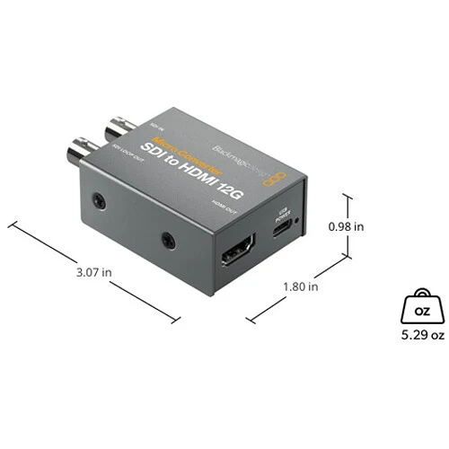 Blackmagic Design Micro Converter - SDI to HDMI 3G with 5V Power Supply