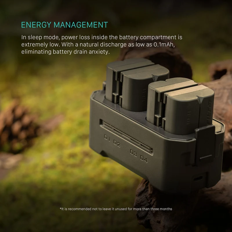 Tilta Portable Charging Station for LP-E6 Batteries