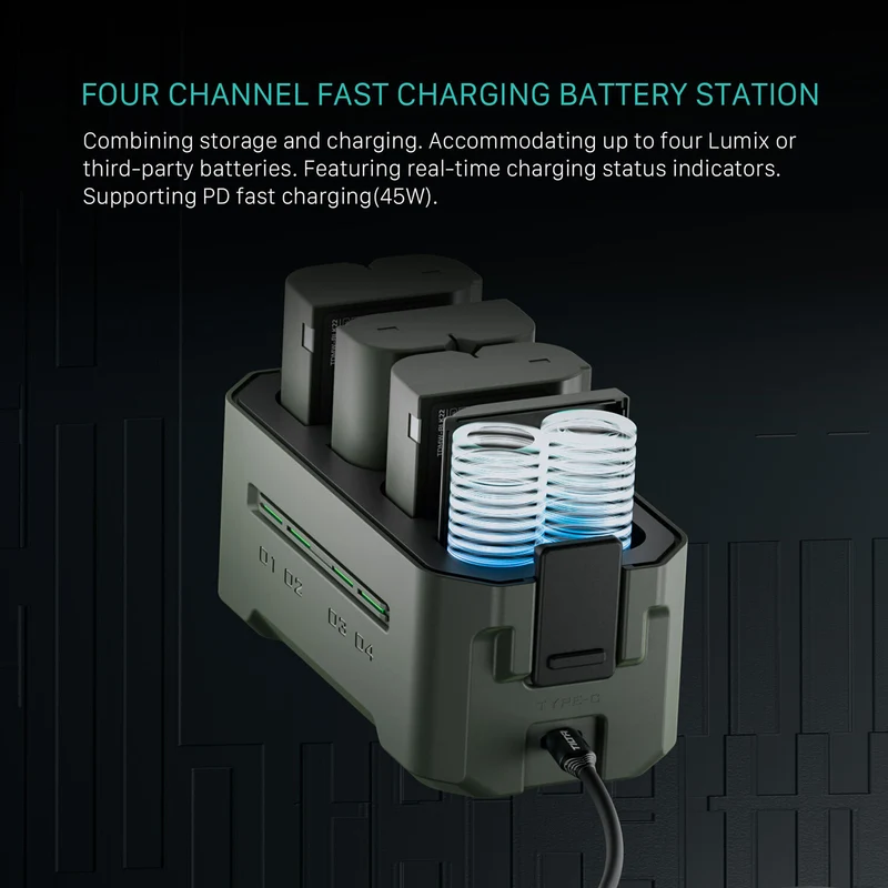 Tilta Portable Charging Station for DMW-BLK22 Batteries