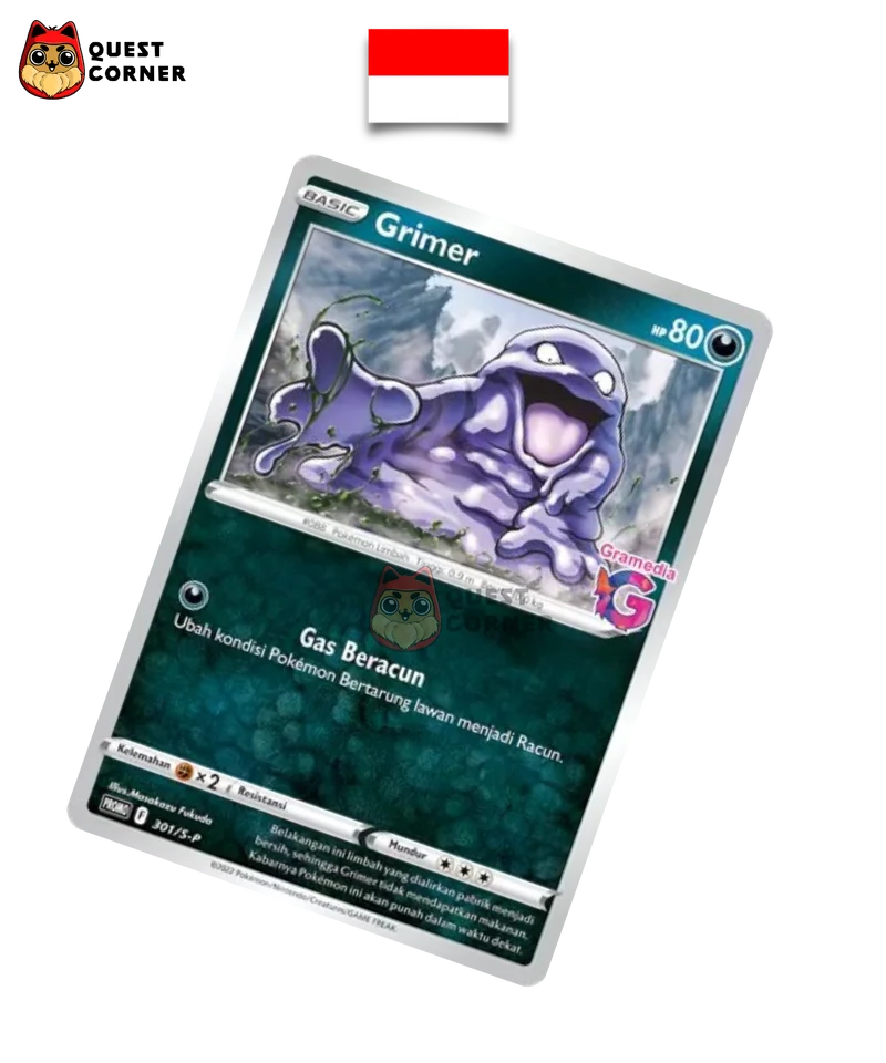 Carte Pokémon - Tadmorv 301/S-P - Promo Gramedia - Indonésien